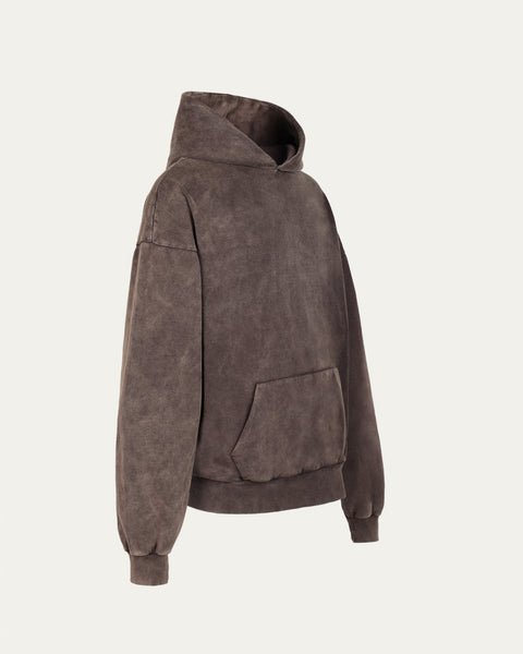 420gsm Heavyweight Wash Hoodie - Mocha