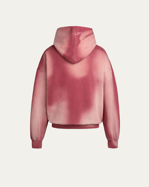 420gsm Heavyweight Wash Hoodie - Sunfaded Grey Pink