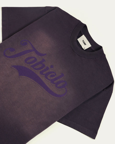 Sun Faded TobiClo Boxy T-shirt - Grape