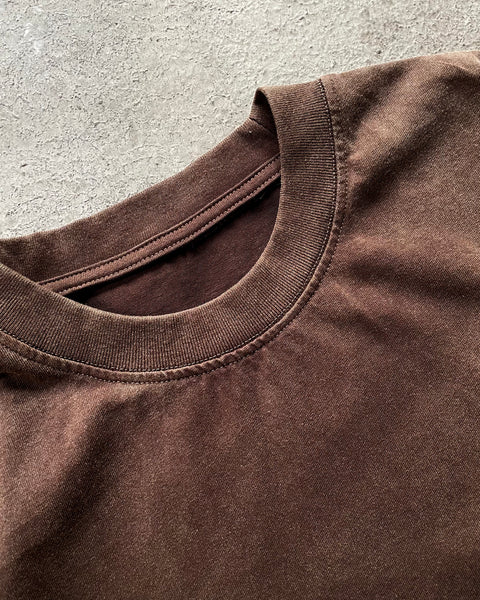 250gsm Heavyweight Wash T-shirt - Mocha Wash