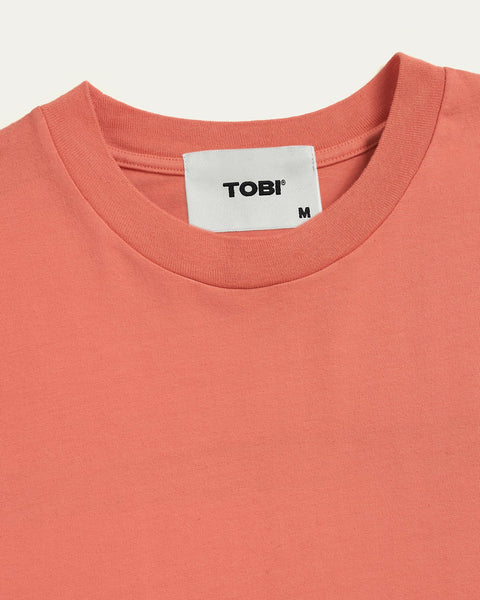 250gsm Heavyweight Boxy Wash T-shirt - Orange