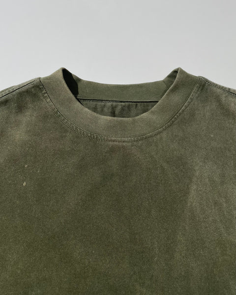 250gsm Heavyweight Wash T-shirt - Olive Wash
