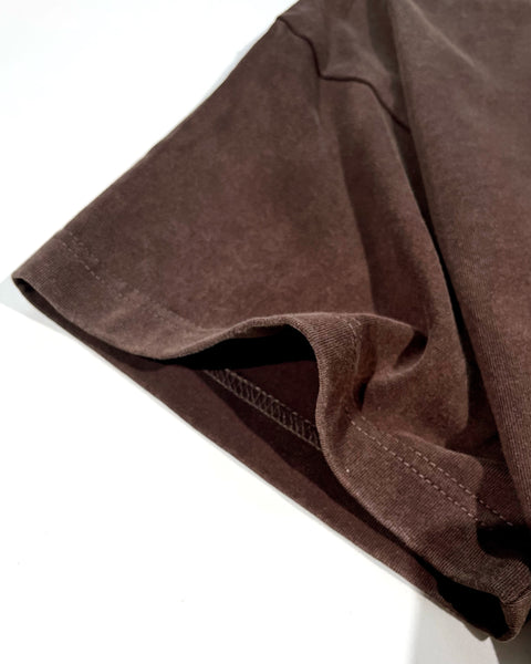 250gsm Heavyweight Wash T-shirt - Mocha Wash