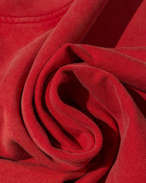 250gsm Heavyweight Wash T-shirt - Red Heat