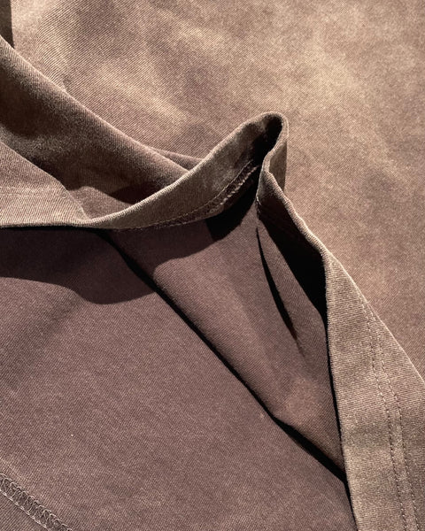 250gsm Heavyweight Wash T-shirt - Earth Mud Wash