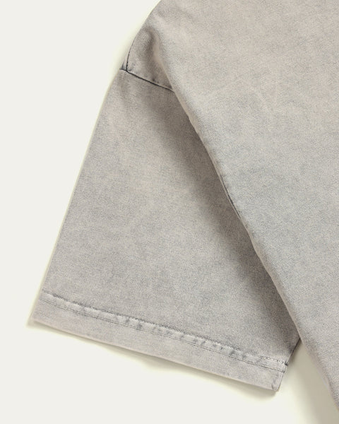 Blank Boxy Wash T-shirt - Dust - TOBI