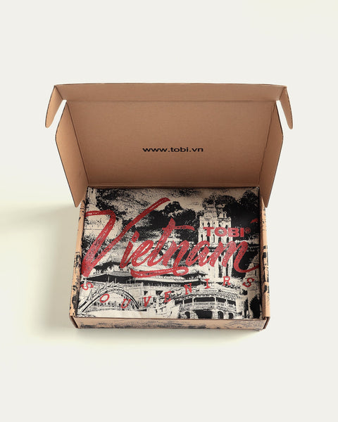 Made By Viet Mega Printed T-shirt - Beige - TOBI