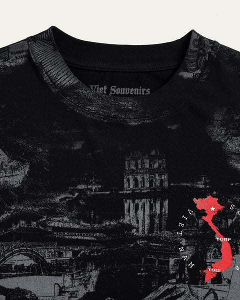 Made By Viet Mega Printed T-shirt - Black - TOBI