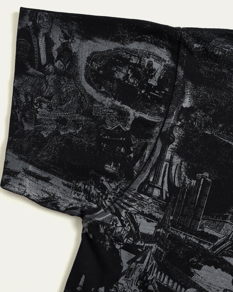 Made By Viet Mega Printed T-shirt - Black - TOBI
