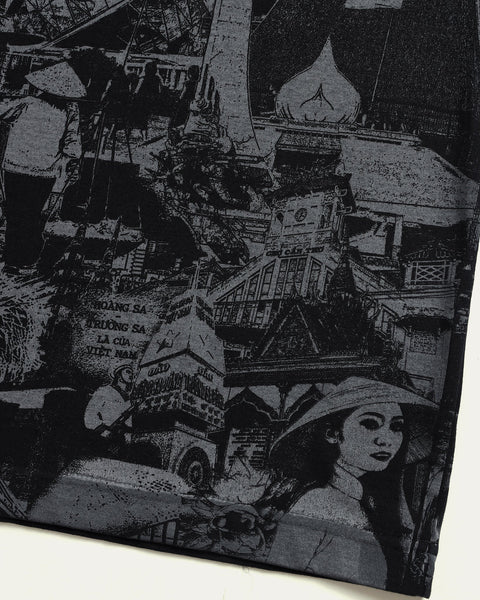 Made By Viet Mega Printed T-shirt - Black - TOBI