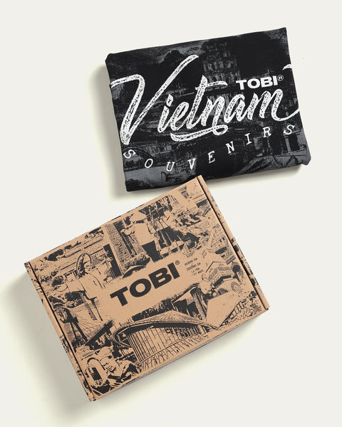 Made By Viet Mega Printed T-shirt - Black - TOBI