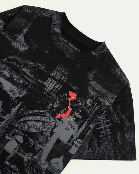 Made By Viet Mega Printed T-shirt - Black - TOBI