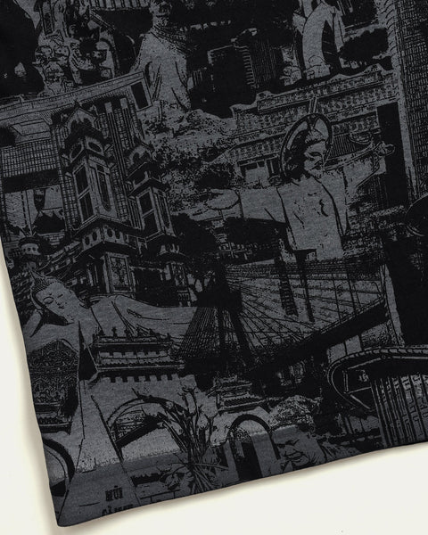 Made By Viet Mega Printed T-shirt - Black - TOBI
