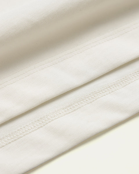 Multi Technique Boxy T-shirt - Off White - TOBI