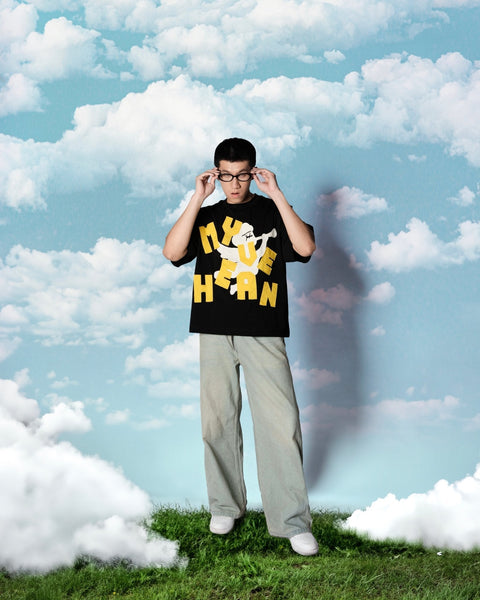 My Heaven Patches Boxy T-shirt - Black - TOBI