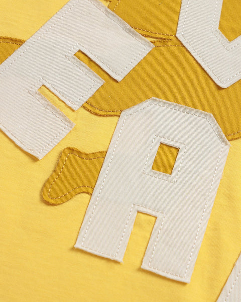 My Heaven Patches Boxy T-shirt - Yellow - TOBI