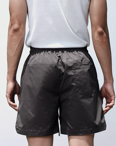 Nylon Basic Shorts - Dark Grey - TOBI
