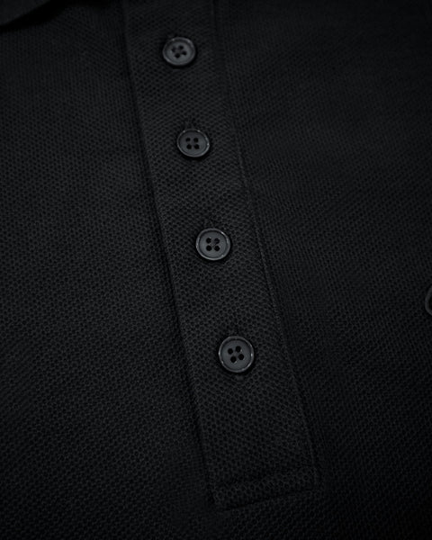 Polo Waffle - Black - TOBI
