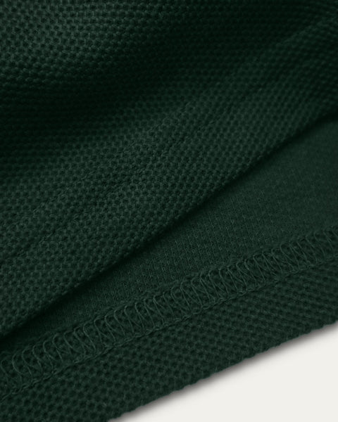 Polo Waffle Collar - Green - TOBI