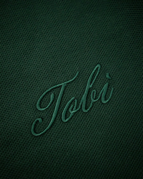 Polo Waffle - Dark Green - TOBI