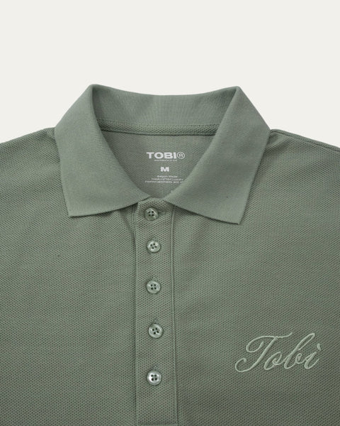 Polo Waffle - Green Bean - TOBI