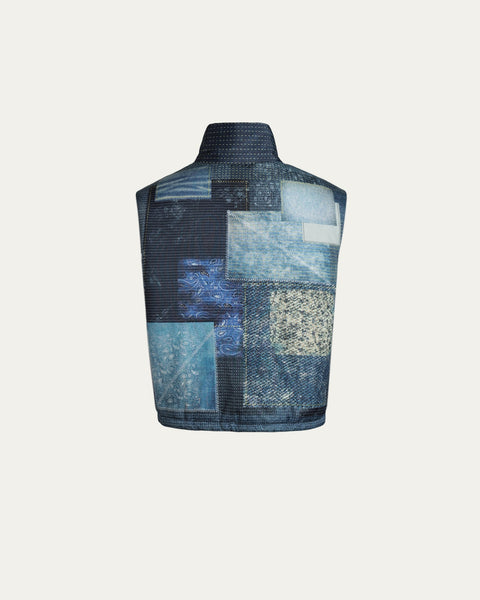 Puffer 2 in 1 Vest/Jacket Denim Effect - TOBI