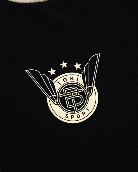 Stripped Baby T-shirt - Black - TOBI