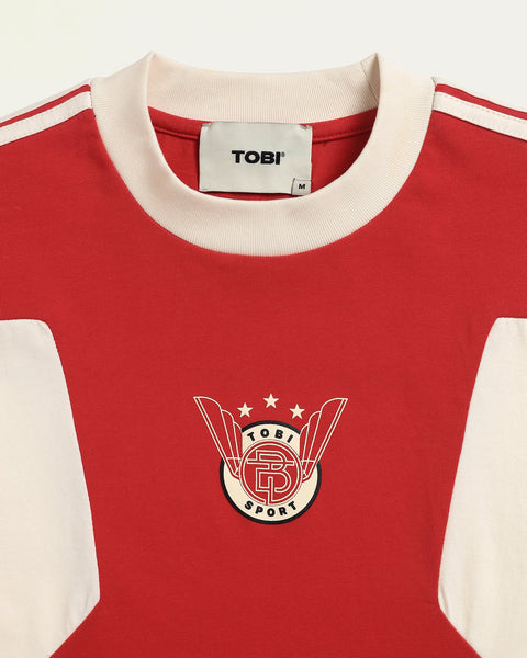 Stripped Baby T-shirt - Red - TOBI
