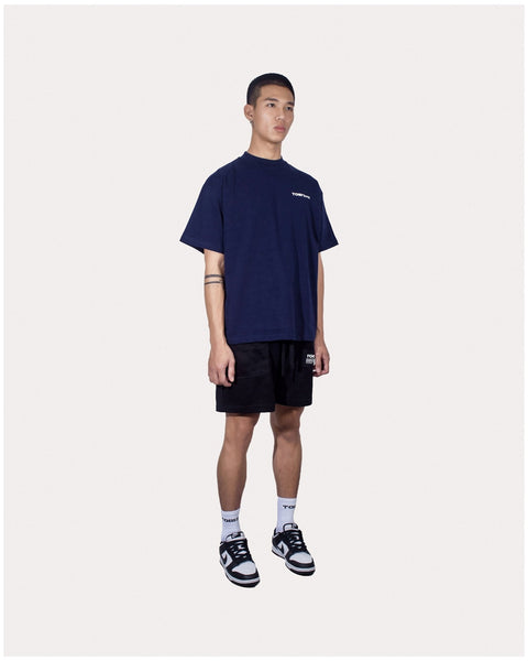 TOBI 280gsm Boxy Tee - Navy - TOBI