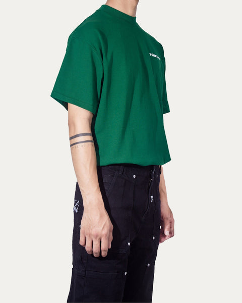 TOBI 280gsm Boxy Tee - Racing Green - TOBI