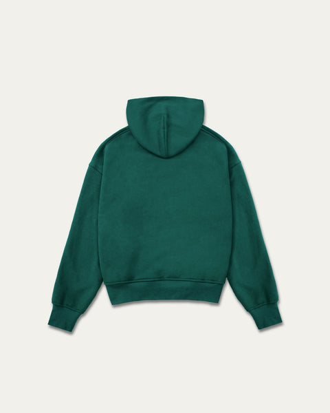 TOBI 500gsm Boxy Hoodie - Racing Green - TOBI