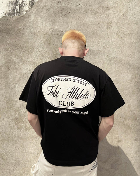 TOBI® Athletic Club T-shirt - Black - TOBI