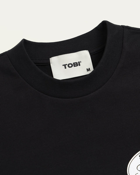 TOBI® Athletic Club T-shirt - Black - TOBI