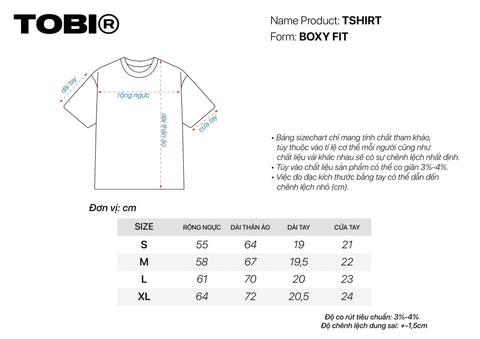 TOBI® Athletic Club T-shirt - Off White - TOBI
