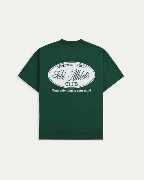 TOBI® Athletic Club T-shirt - Racing Green - TOBI