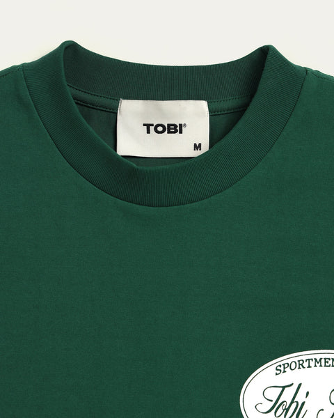 TOBI® Athletic Club T-shirt - Racing Green - TOBI