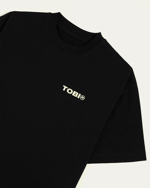TOBI Basic Boxy T-shirt - Black - TOBI