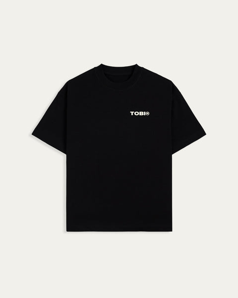 TOBI Basic Boxy T-shirt - Black - TOBI