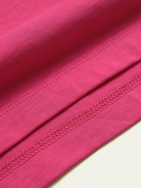TOBI Basic Boxy T-shirt - Neon Pink - TOBI