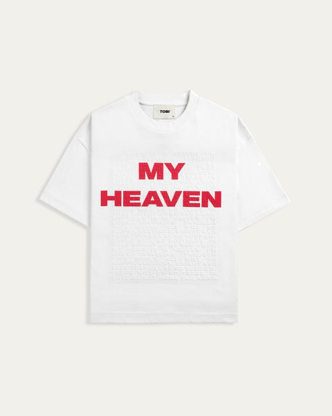 TOBI Heaven Embossed T-shirt - White - TOBI
