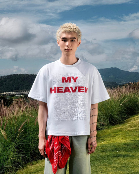 TOBI Heaven Embossed T-shirt - White - TOBI