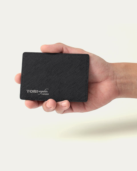 TOBI Leather Cardholder - Black - TOBI