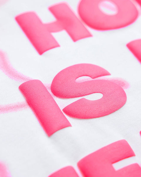TOBI My Pinky Heaven Typo Boxy T-shirt - White - TOBI