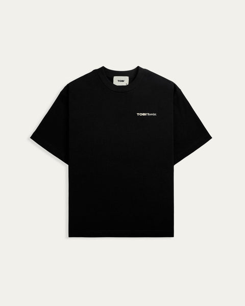 TOBI Regular Boxy Tee - Black - TOBI