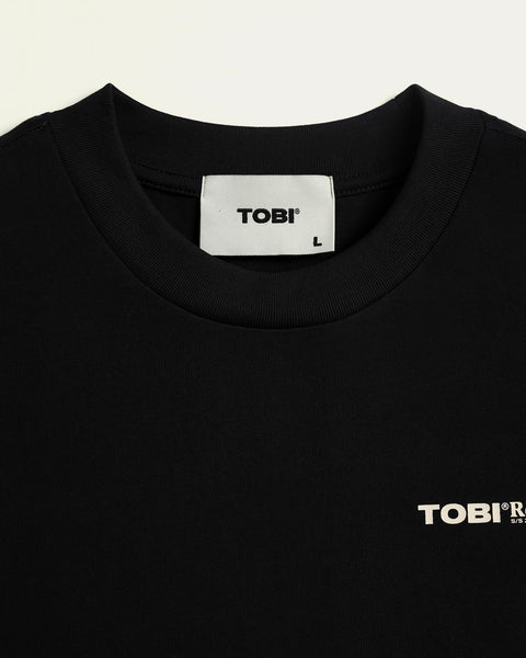 TOBI Regular Boxy Tee - Black - TOBI