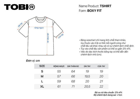 TOBI Regular Boxy Tee - Navy - TOBI