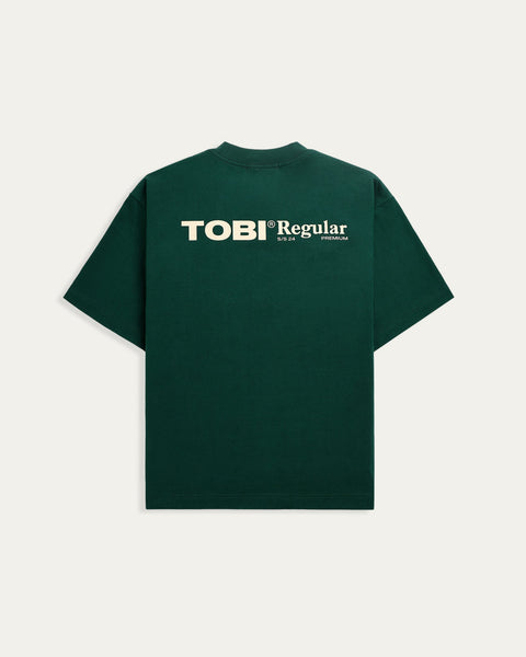 TOBI Regular Boxy Tee - Racing Green - TOBI