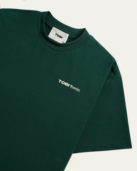 TOBI Regular Boxy Tee - Racing Green - TOBI