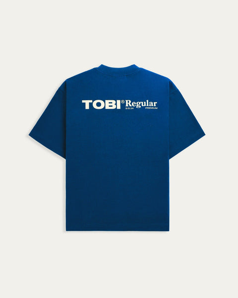 TOBI Regular Boxy Tee - Royal Blue - TOBI