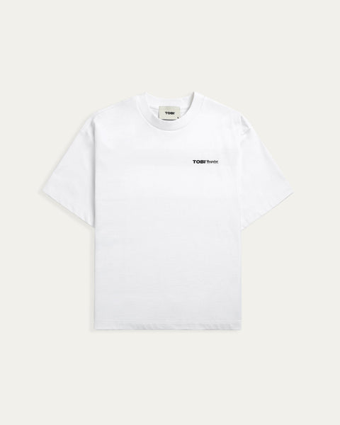 TOBI Regular Boxy Tee - White - TOBI